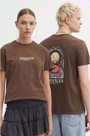 Kaotiko Bavlněné tričko barva, s potiskem, AM022-01-G002