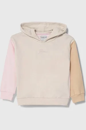 Guess Dětská bavlněná mikina barva, s kapucí, s aplikací, K4YQ01 KA6R3