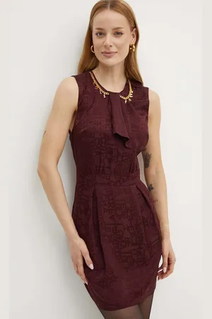 Elisabetta Franchi Šaty vínová barva, mini, AB60746E2