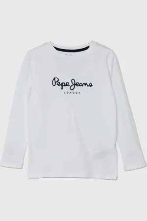 Pepe Jeans Dětské bavlněné tričko s dlouhým rukávem NEW HERMAN barva, s potiskem, PB503919