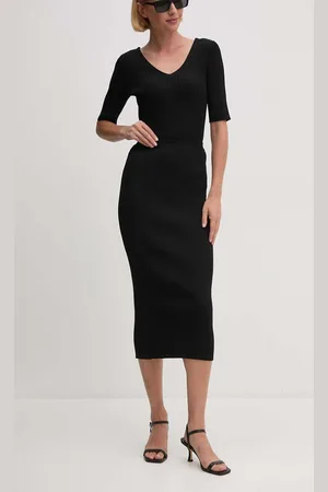 DKNY Sukně barva, midi, pouzdrová, D2E4A122