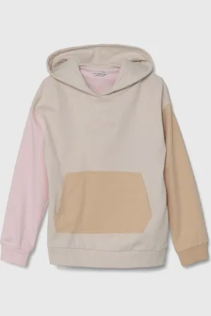 Guess Dětská bavlněná mikina barva, s kapucí, vzorovaná, J4YQ03 KA6R3