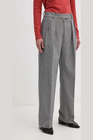 Tommy Hilfiger Kalhoty dámské, barva, široké, high waist, WW0WW42235