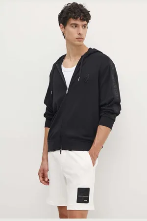 Armani Exchange Mikina pánská, barva, s kapucí, s aplikací, 6DZMLC ZJNNZ