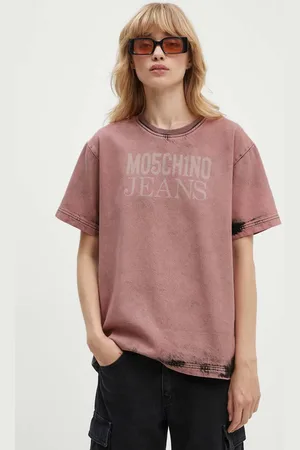 Moschino Džínové tričko barva, 0212.8222