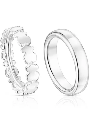 TOUS Sada stříbrných prstýnků 10 2-pack 1003489310