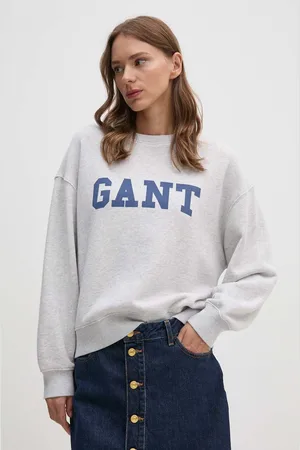GANT Bavlněná mikina dámská, barva, s potiskem, 4200488