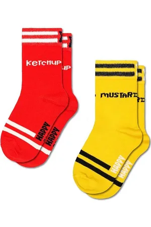 Happy Socks Dětské ponožky Kids 2-Pack Ketchup Socks P001468