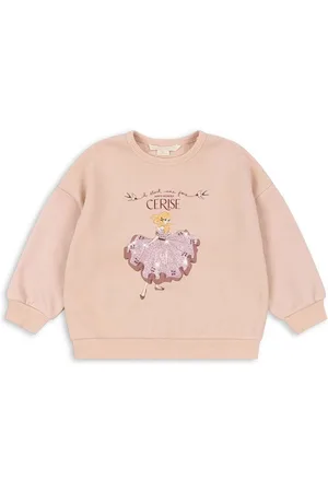Konges Sløjd Dětská mikina LOU GLITTER SWEATSHIRT OCS barva, s potiskem, KS101562
