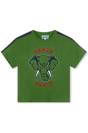 Kenzo Dětské bavlněné tričko barva, s potiskem, K60745