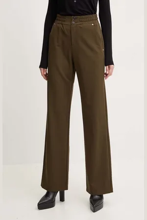 Pinko Kalhoty dámské, barva, jednoduché, high waist, 104178 A18E
