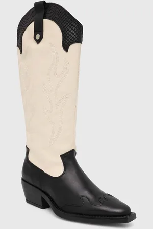 Steve Madden Westernové kožené boty Wenda dámské, barva, na podpatku, SM11003097