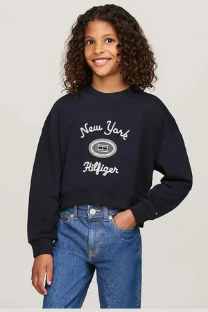 Tommy Hilfiger Dětská mikina tmavomodrá barva, s potiskem, KG0KG08038