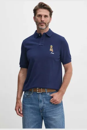 Ralph Lauren Bavlněné polo tričko tmavomodrá barva, s aplikací, 710953336
