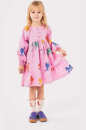 Bobo Choses Dětské bavlněné šaty Wonder Horse barva, mini, 224AC110