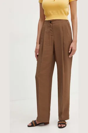 Max&Co. Kalhoty dámské, barva, široké, high waist, 2426136061200