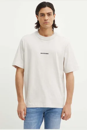 Abercrombie & Fitch Bavlněné tričko barva, s aplikací, KI123-1036