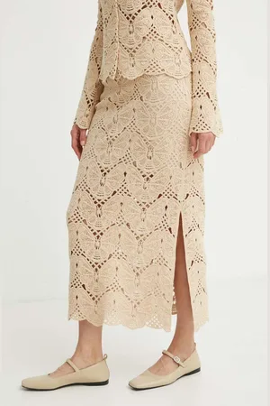 By Malene Birger Bavlněná sukně CANTALA barva, midi, Q72363002