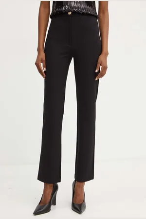 Guess Kalhoty ODETTE dámské, barva, jednoduché, high waist, 4YGB07 6375Z