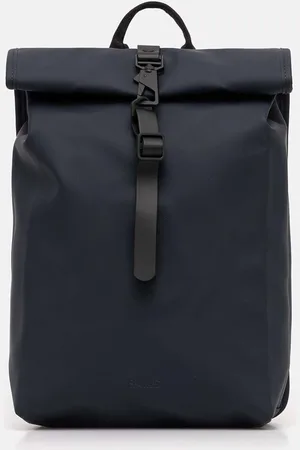 Rains Batoh Rolltop Rucksack Mini W3 tmavomodrá barva, velký, hladký, 13330-47