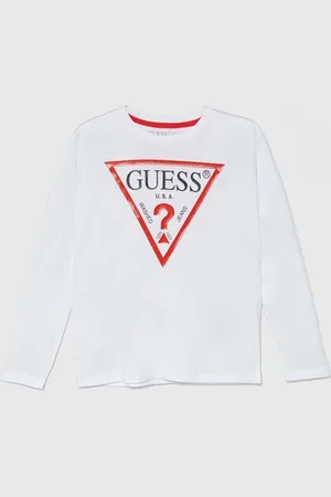 Guess Dětská bavlněná košile s dlouhým rukávem barva, s potiskem, L84I29 K8HM0