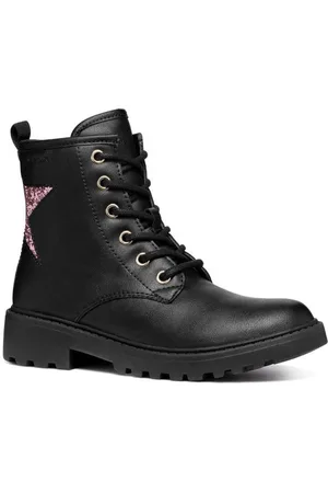 Geox Dětské kožené workery CASEY barva, J9420G.0BCEW