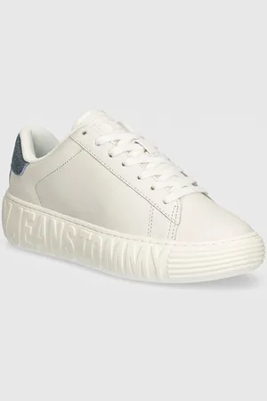 Tommy Hilfiger Kožené sneakers boty TJW FANCY LEATHER CUPSOLE barva, EN0EN02575