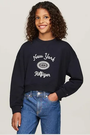 Tommy Hilfiger Dětská mikina tmavomodrá barva, s potiskem, KG0KG08038
