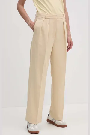 Tommy Hilfiger Kalhoty dámské, barva, široké, high waist