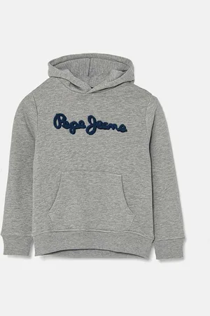 Pepe Jeans Dětská mikina NEW LAMONTY HOODIE barva, s kapucí, melanžová, PB581614