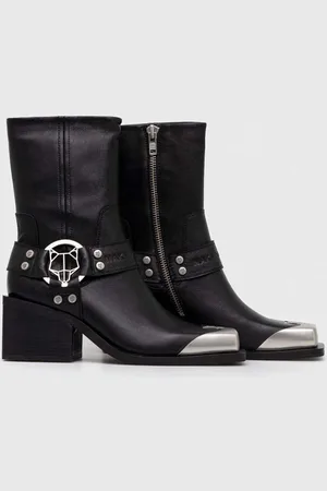 Naked Wolfe Kožené boty Knight pánské, barva, Knight Cow Leather Black