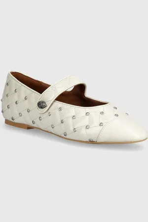 Kurt Geiger Kožené baleríny Orbit Ballet Flat barva, 2658041309
