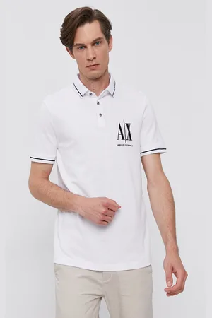 Armani Exchange Polo tričko pánské, barva, s aplikací