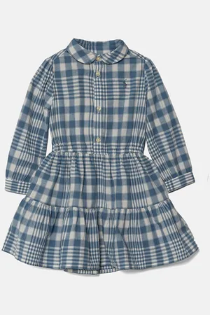Ralph Lauren Dětské bavlněné šaty midi, 310940806001
