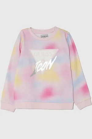 Guess Dětská bavlněná mikina barva, vzorovaná, K4YQ05 KA6R3