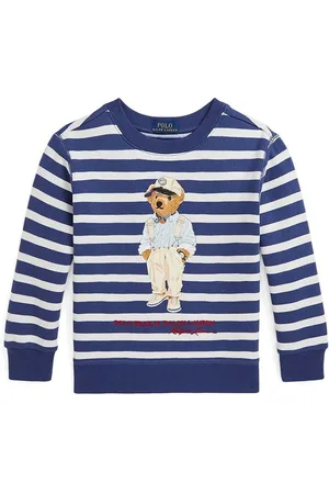 Ralph Lauren Dětská mikina tmavomodrá barva, vzorovaná, 322942220001