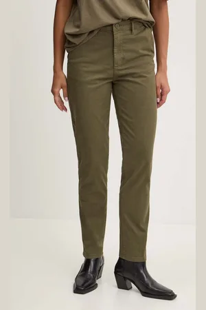 Guess Kalhoty dámské, barva, přiléhavé, high waist, W4YB34 WGB51