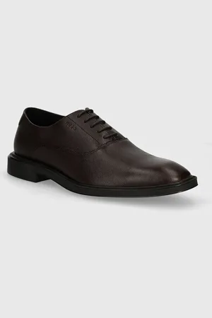HUGO BOSS Kožené polobotky Gryff pánské, barva, 50522975