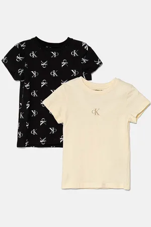 Calvin Klein Dětské bavlněné tričko 2-pack barva, IG0IG02695