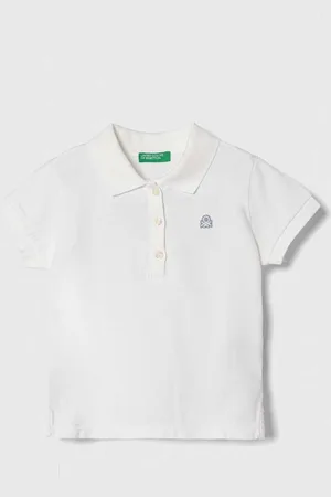 Benetton Dětské polo tričko barva