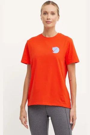 Fjällräven Tričko Fox Boxy Logo barva, F87153