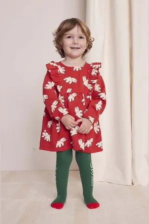 Bobo Choses Kojenecké šaty Freedom Bird barva, mini, áčková, 224AB081