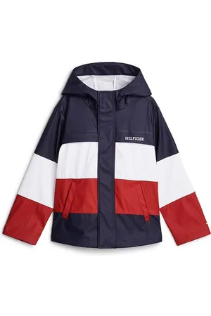 Tommy Hilfiger Dětská bunda tmavomodrá barva, KS0KS00566