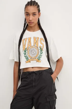 Vans Bavlněné tričko barva, VN000HHEFS81
