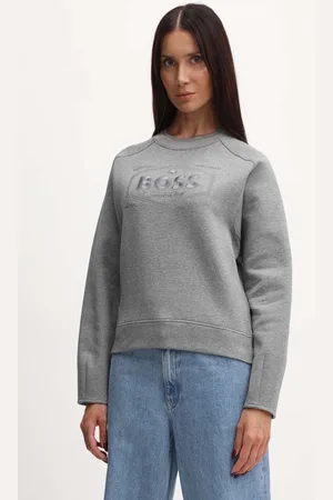 HUGO BOSS Mikina dámská, barva, s aplikací, 50518770