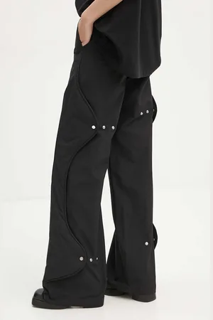 HELIOT EMIL Kalhoty dámské, barva, jednoduché, high waist, W.10.174.BLK01