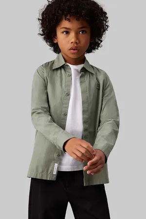 Calvin Klein Dětská bavlněná košile barva, IB0IB01962