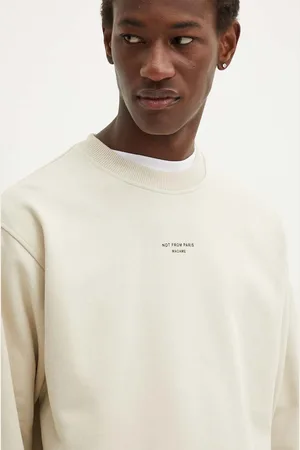Drôle de Monsieur Bavlněná mikina Le Sweatshirt Slogan Cl pánská, barva, s potiskem, PERM.SW148.CO127