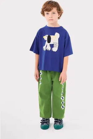 Bobo Choses Dětské bavlněné tepláky Diamonds barva, s potiskem, 224AC091
