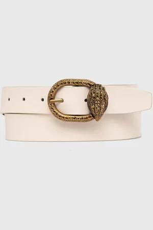 Kurt Geiger Kožený pásek MAYFAIR 30 BELT dámský, barva, 758441109